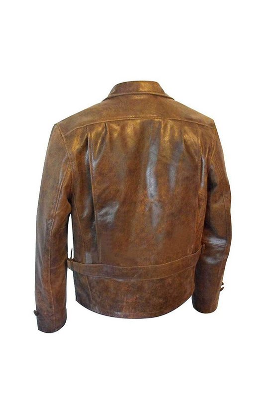 Atelier Howl Skyfall Brown Leather Jacket