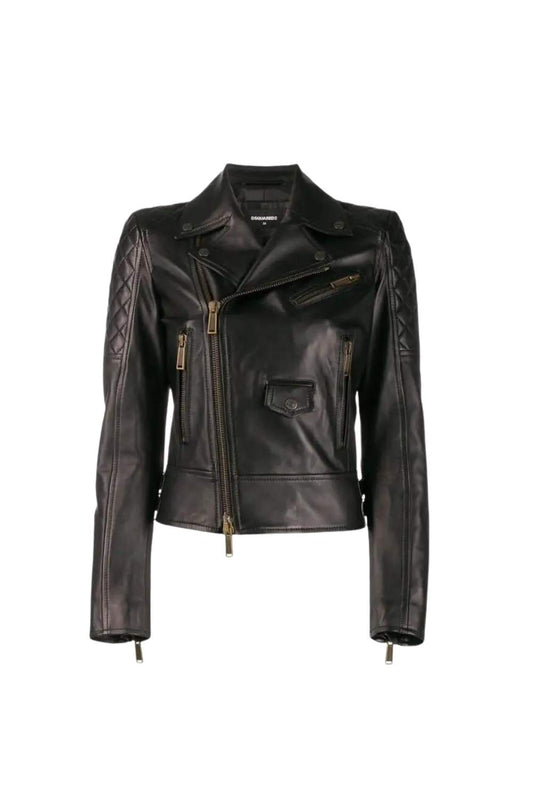 Atelier Howl Black Leather Biker Jacket
